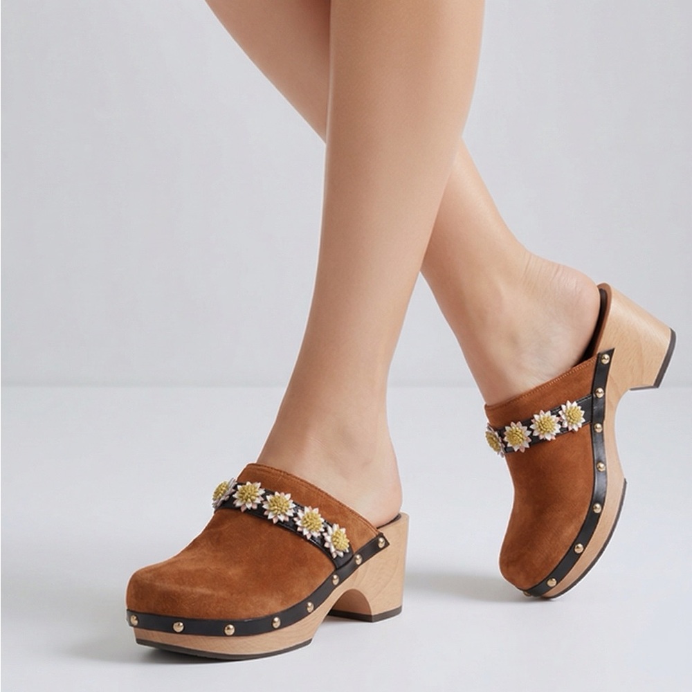 FABRIZZIO VITTI flower clogs - Picture 2 of 7
